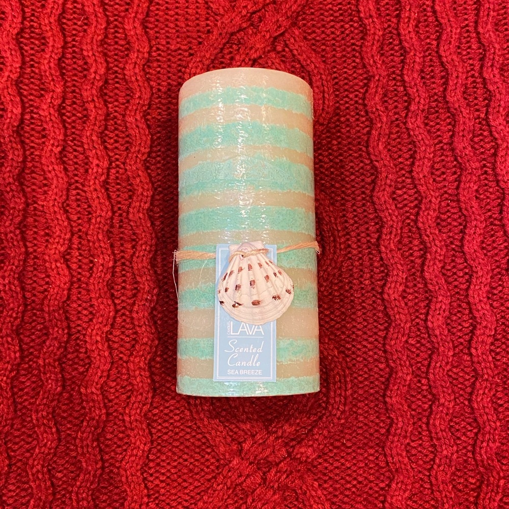 ❌ Sold ❌ Lava Candles Sea Breeze Pillar Candle - Picture 1 of 4